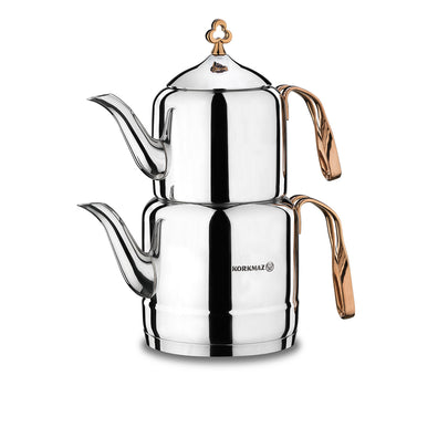 Korkmaz Cintemani Rosagold Teapot Set A213